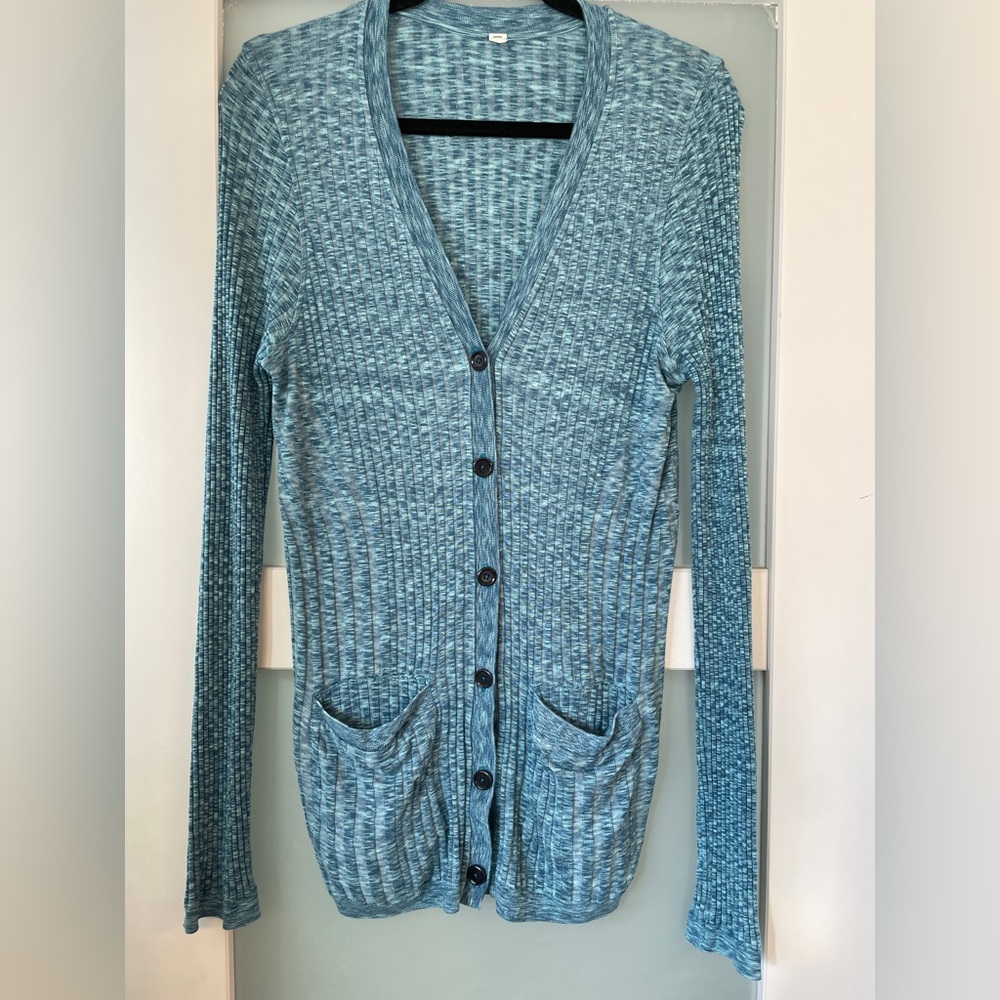 Athleta Revolve Borealis Green Heather Cardigan - Picture 4 of 7